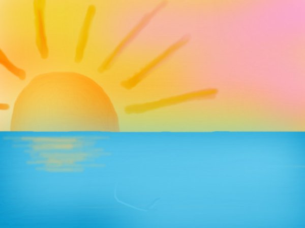 Солнечное море живопись