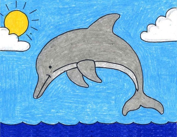 Рисунок дельфина
