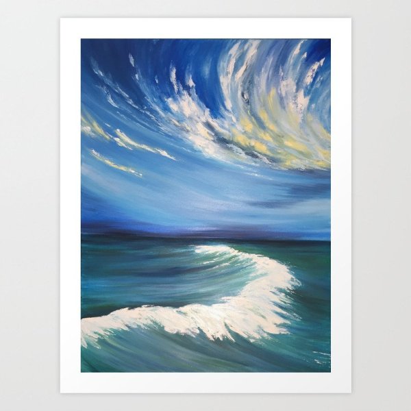 Океан гуашью