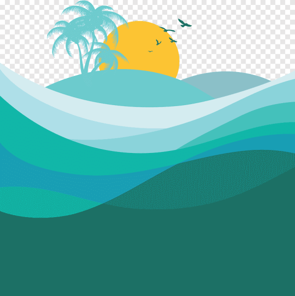 Нарисованный пляж