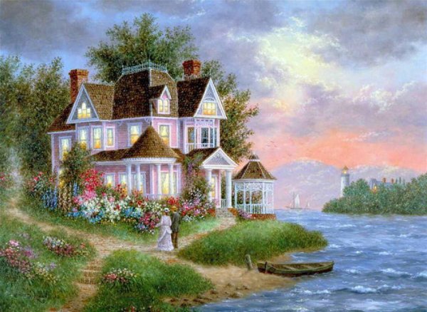 Кинкейд Томас. Дом у горного озера