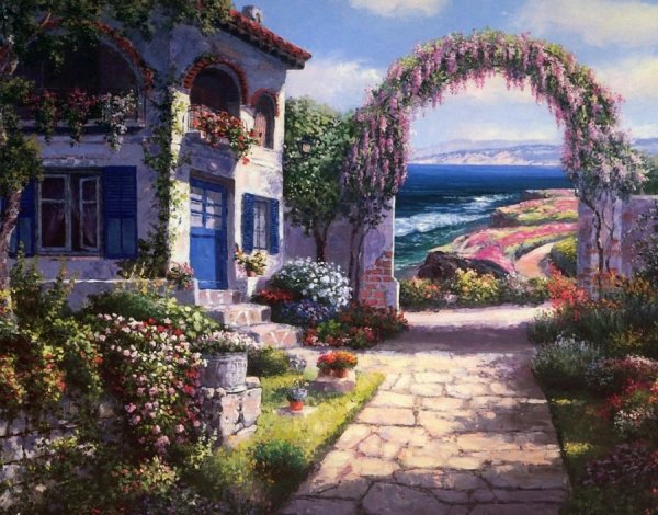 Сказочный домик рисунок