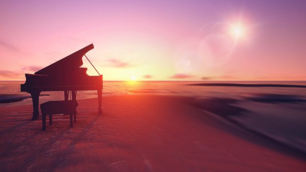 Рояль и море