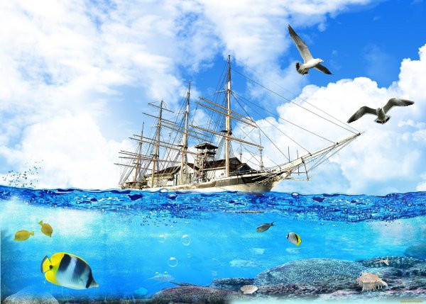 Морской фон
