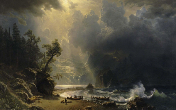 Лодка в океане