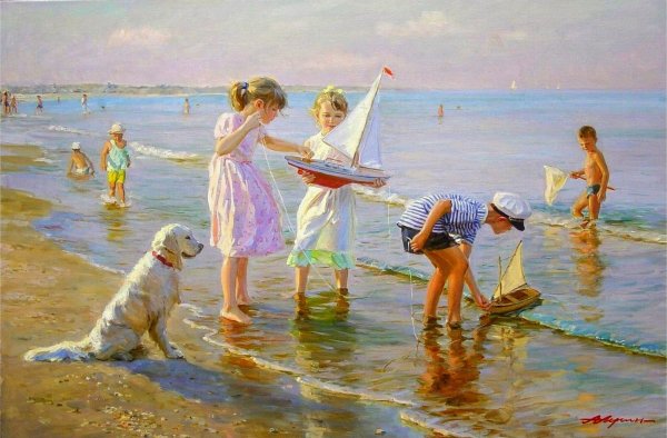 Художник Александр Аверин море