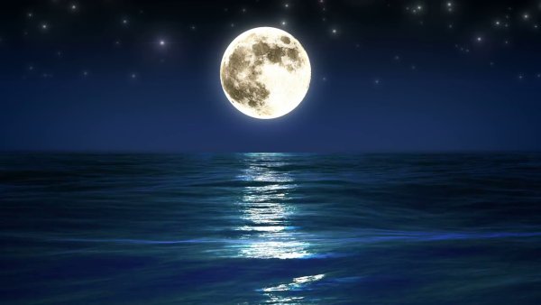 Ночь Луна море