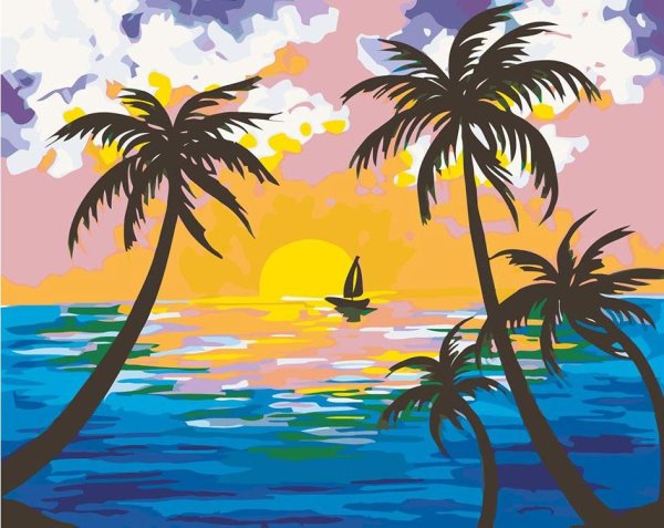 Красивая Пальма рисунок