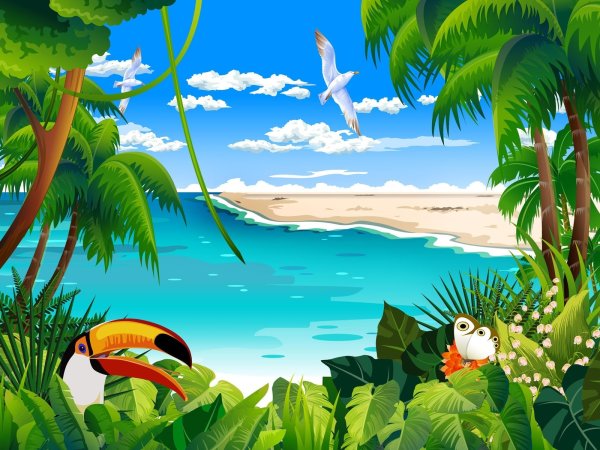 Отдых рисунок