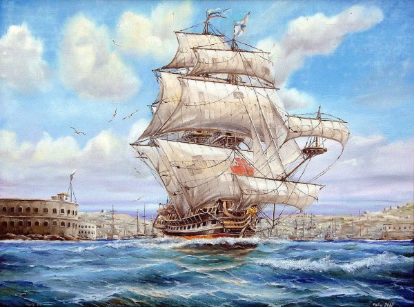 Парусник для декупажа