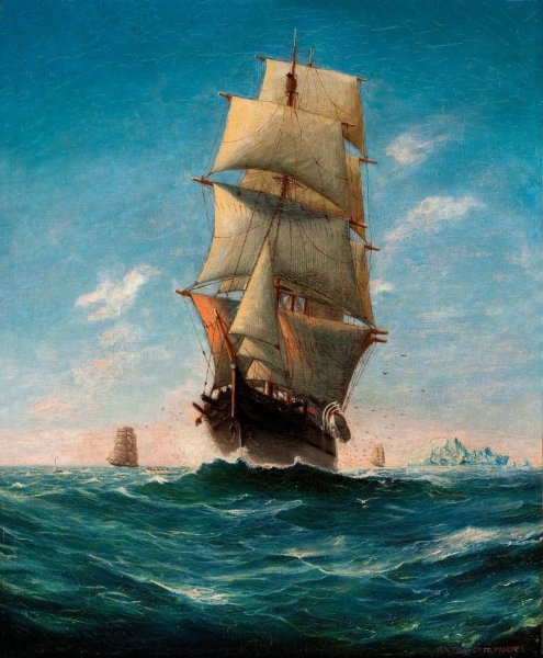 Парусные корабли в живописи