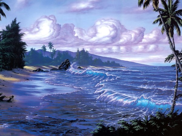 Гавайский художник Кристиан Лассен