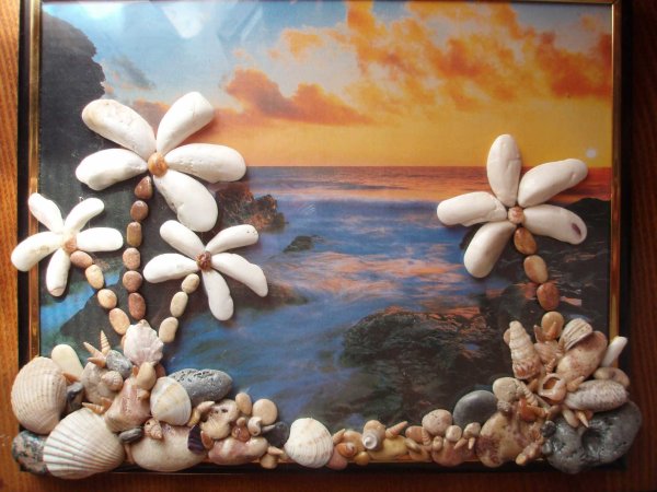 Панно с морскими ракушками