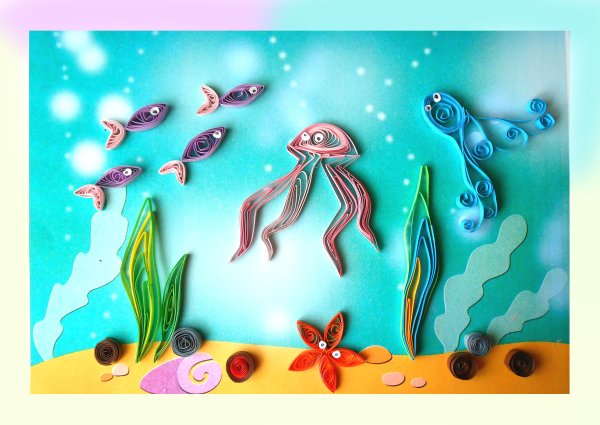 Квиллинг морские обитатели
