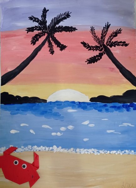 Панно с морскими ракушками