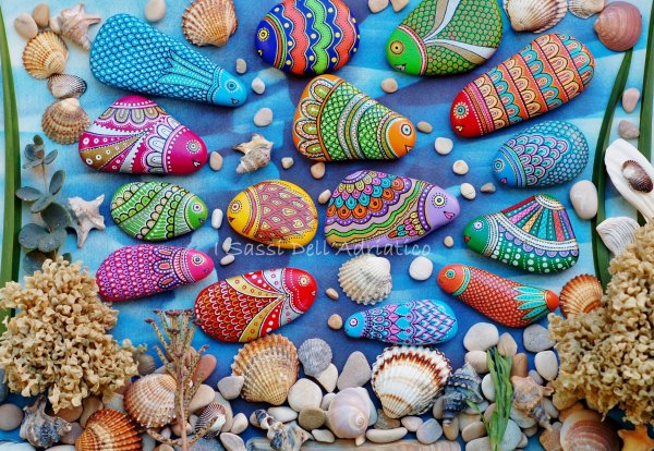 Пластилинография для детей Морское дно