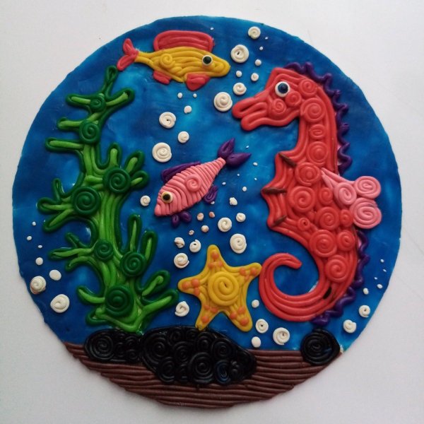 Морские обитатели из пластилина