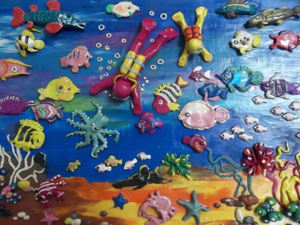 Мозаика Обрывная аппликация