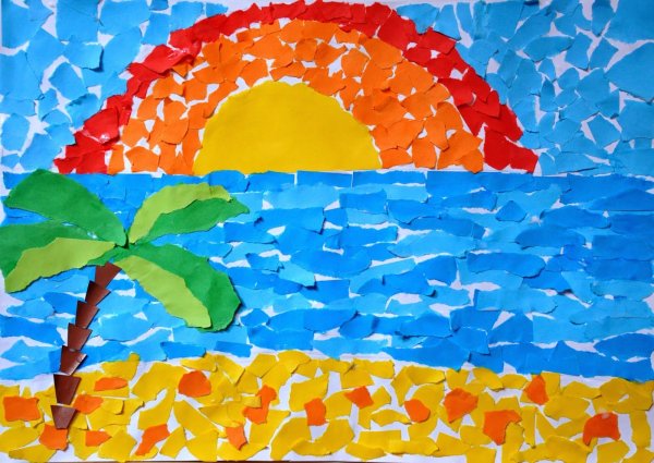 Аппликация морская тематика