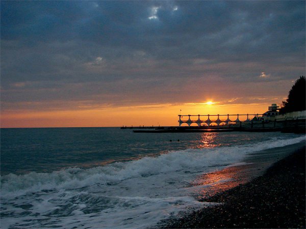 Дагомыс море закат