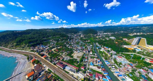 Пляж санатория Дагомыс Сочи