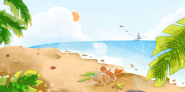 Песчаный пляж иллюстрация