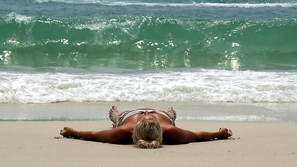 Семья на пляже