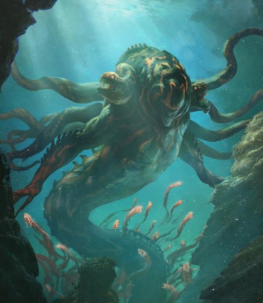 Кракен чудовище морских глубин