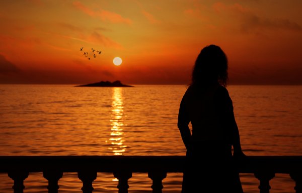 Силуэт девушки