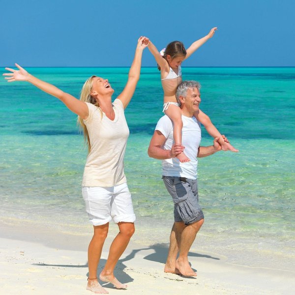 Семья на отдыхе