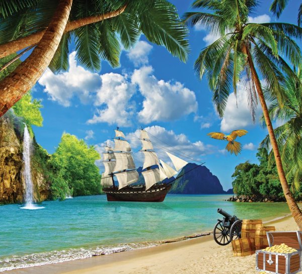 Корабль в море