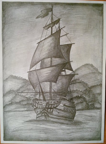 Морской пейзаж легкий