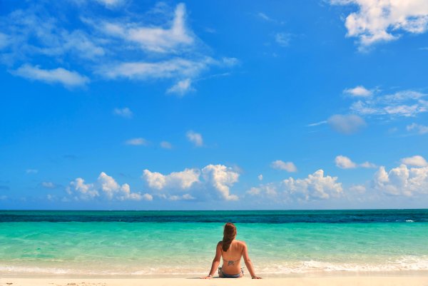 Море пляж девушки