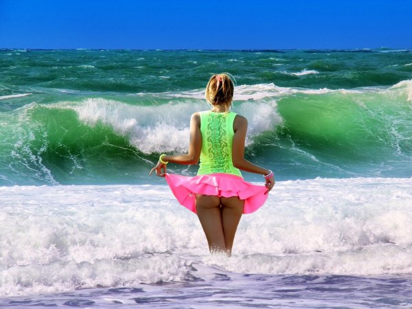 Лето море девочки