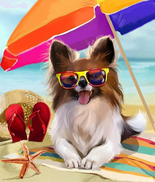 Собачка в очках