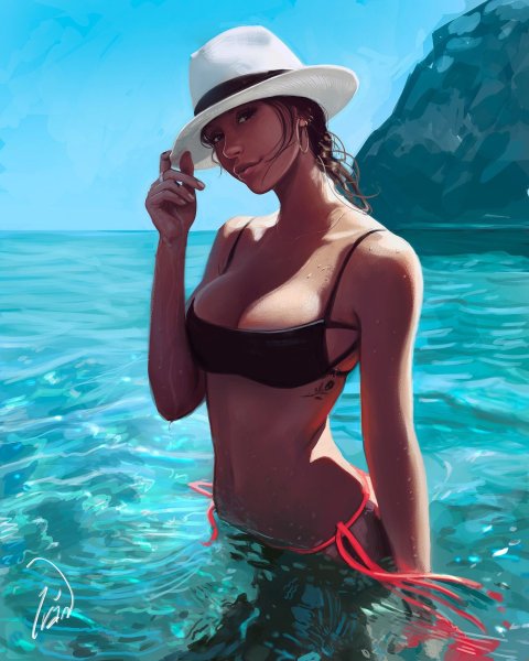 Девушка в платье