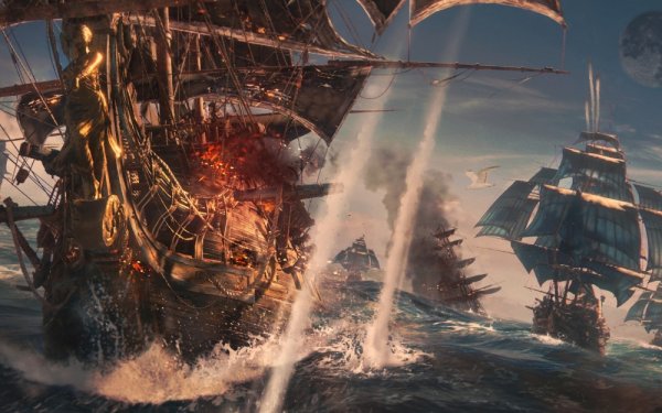 Батальная живопись картины Морское сражение