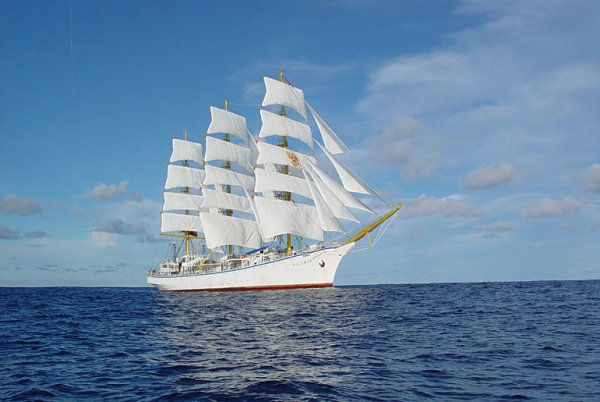 Корабль плывет