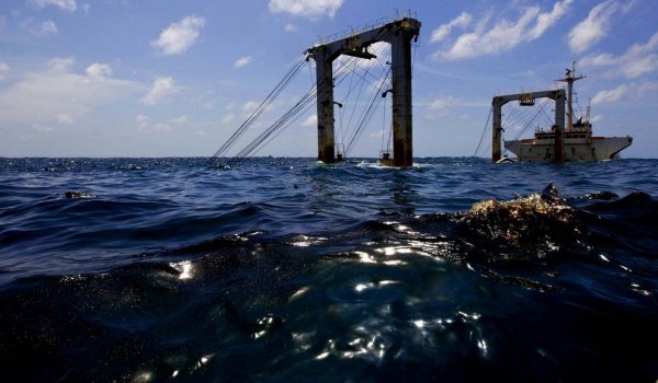 Разлив нефти в Северном море