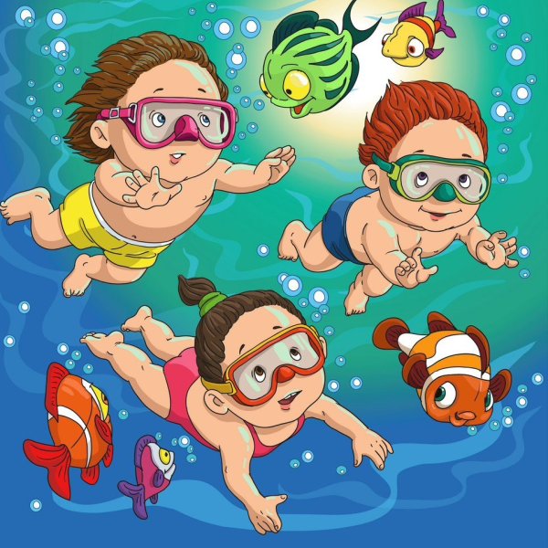 Смешное купание в море