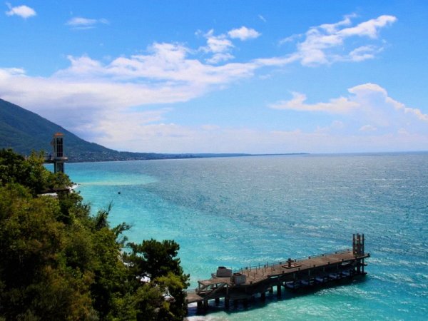 Абхазия новая Гагра пляж