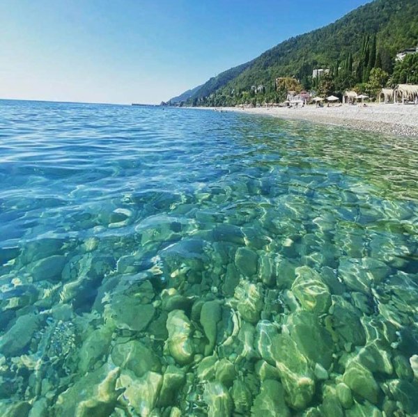 Абхазия Пицунда закат