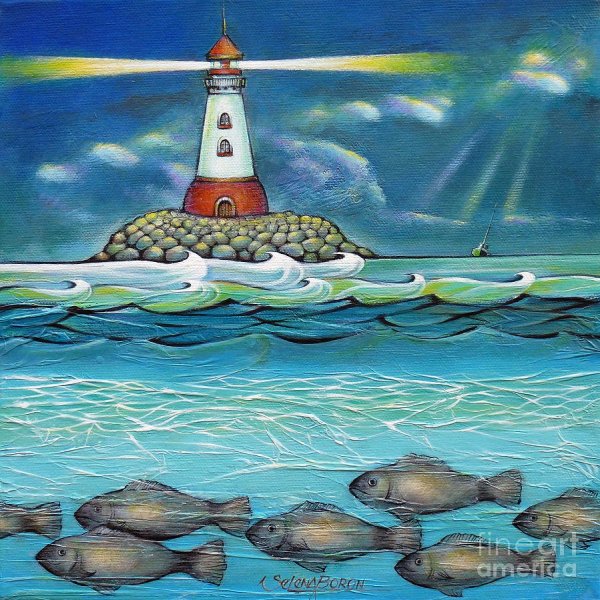 Морской пейзаж из пластилина