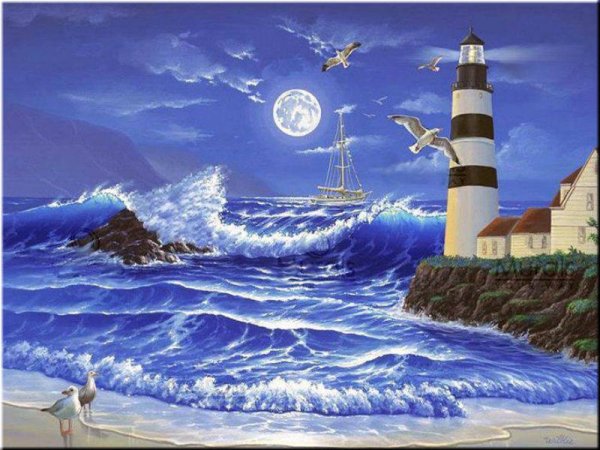 Море Маяк корабль