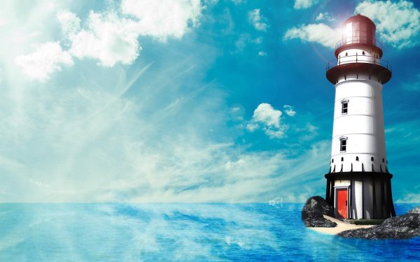 Морской пейзаж раскраска