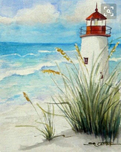 Тарханкутский Маяк в живописи