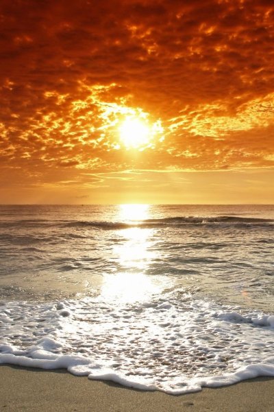 Волны океан солнце