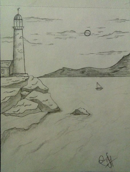 Море карандашом