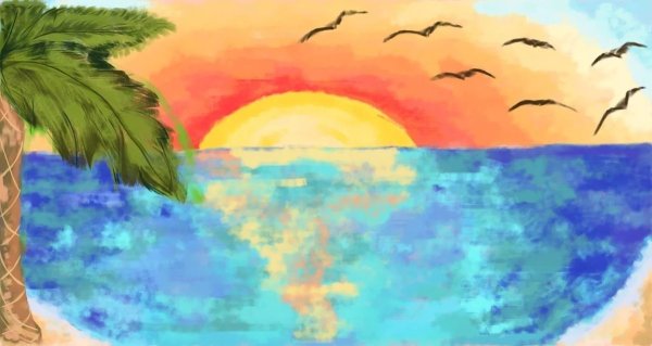 Летний рисунок для детей