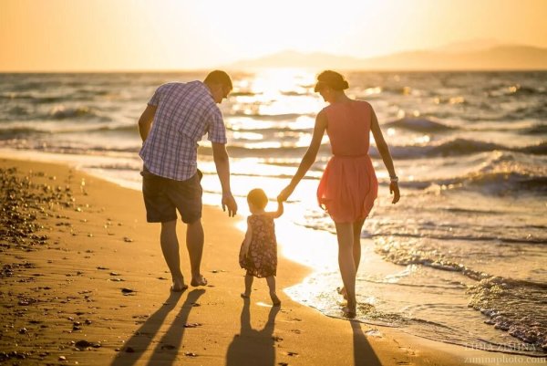 Семейная фотосессия на море идеи
